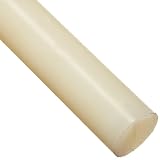 Nylon 6/6 Round Rod, White, 1 OD, 24 Length