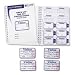 C-Line Time's Up Self-Expiring Visitor Badges with Registry Log, 2 x 3 Inches, White, 150/Box (97009)