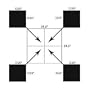 Shoot-N-C Square Matrix Target 18", (Per 12) by Birchwood Casey 34918