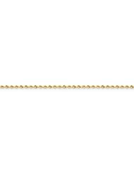 14k 2.0mm D/c Rope Anklet, Best Quality Free Gift Box Satisfaction Guaranteed
