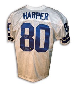 Alvin Harper Signed Dallas Cowboys White Jersey - Super Bowl Champs 92, 93