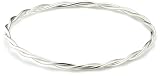 Image of Silver Ladies B0117 Fine Twisted Bangle