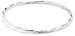 Silver Ladies B0117 Fine Twisted Bangle