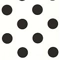 Polka-Dot Wallpaper Roll - Black (27")