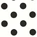 Polka-Dot Wallpaper Roll - Black (27")