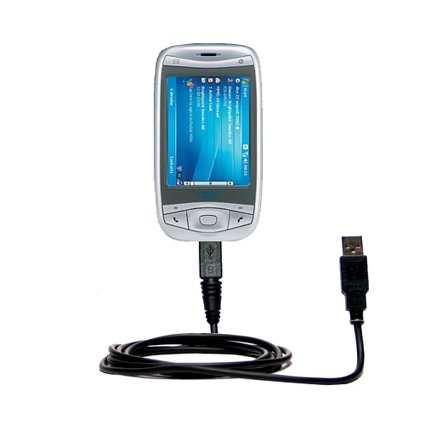 Classic Straight USB Cable for the Qtek 9100 with Power Hot Sync and Charge capabilities - uses Gomadic TipExchange Technology