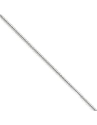 14k White GoldG .90mm Round Snake Chain