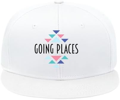 Male/female Going Places Once Again White Hip Hop Cap Hat Adjustable Snapback Cotton