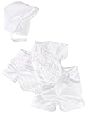 Lauren Madison Baby-boys Infant Single Breasted Vestie With Diamond Shaped Embroidery And Satin Boxer Short