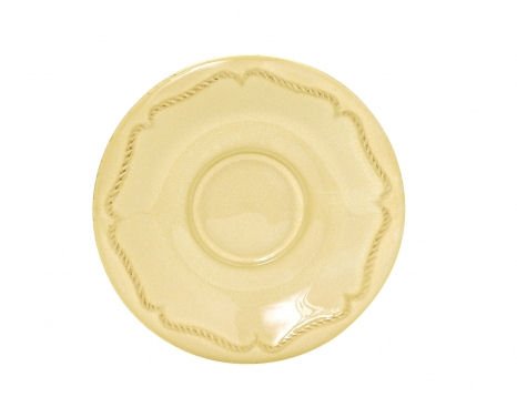 Berry and Thread Demitasse Saucer by Juliska - Butter Yellow by Juliska