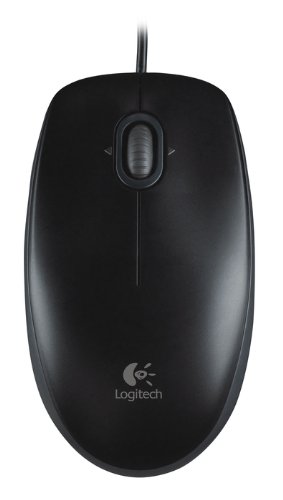 Logitech B110 Optical USB Mouse Maus optisch USB 3 Tasten 800 dpi +Tastenrad schwarz
