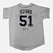 Autographed Ichiro Replica White Jersey. MLB Authenticated.