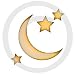 KUSTOM BODY ART TATTOO & INK PRODUCTS P30-428 Small Moon and Stars Pac