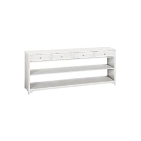 Oxford Four drawer Console Table With Open Storage