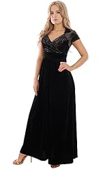 Elastane/Rayon/Velvet Empire   Waistline Floral Print Round Neck Ruched Lace Ballerina Evening Dress/Maxi Dress 