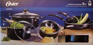 Oster 8-pc Black Aluminum Cookware product image