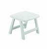 Kettler Roma Ottoman White Plastic Resin Patio End Table or Ottoman