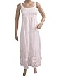 Bohemian Dress White Embroidered Cotton Hippy Maxi Dress Small Size Bohemian Dress White Embroidered Cotton Hippy Maxi Dress Small Size