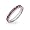 Eve's Addiction Amethyst CZ Sterling Silver Stackable Eternity Band, 5
