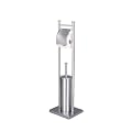 Zeller 18414 WC-Garnitur, Edelstahl / 22 x 18 x 76