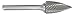 MA Ford 72213 4.8mm Tree Shape Pointed End Miniature Carbide Bur SG-53M-F Fine