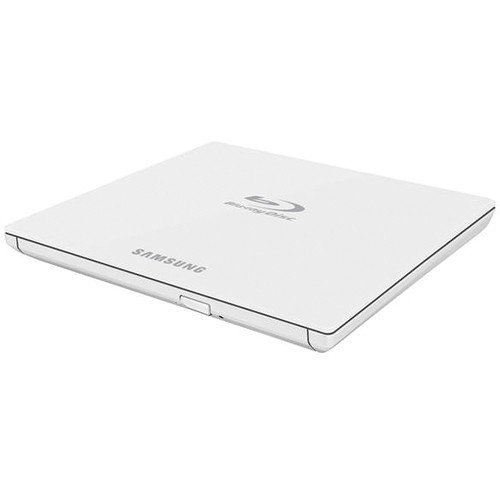 Samsung SE-506CB/RSWD 6X Portable Blu-ray BDXL DVD CD External Burner Writer Drive in Retail Box + FREE 3pk Mdisc BD + Installation Disc + USB Cable (White)