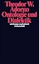 Ontologie und Dialektik: (1960/61) (suhrkamp taschenbuch wissenschaft)