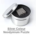 Rubik Neo Cube Magnetic Balls (Ball size 4.8mm) toy Puzzle Neocube 216, Comes with a Metal Tin.