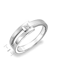 Womens Matching Band - Diamond And 18K White Gold Ring