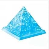3D Jigsaw Puzzle, Cube Crystal Puzzle - Pyramid, 2 Colors, Gift Ideas - LightBlue