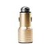Car Charger,LAQIYA 3.1A Dual USB Ports Car Charger with Car Escape Emergency Safety Hammer Function (Gold)