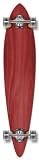 BLANK & Graphic Complete Longboard PINTAIL skateboard w/ 71mm wheels, Red, 40 X 9