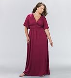 Plus Size Grecian Maxi Dress