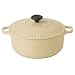 Chasseur Cast Iron 22cm, 3.0ltr Round Casserole Cream