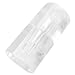 Amico Plastic Crystal Cylindrical Door Pull Knob White Clear 32x32mm