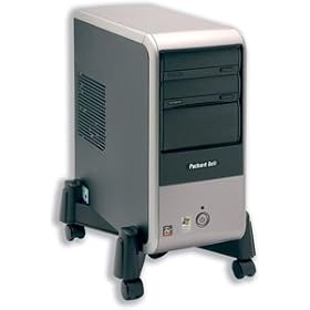 Compucessory CPU Stand Mobile Adjustable Width 30-255mm Black Ref CCS55143
