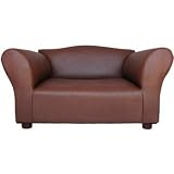 Fantasy Furniture Mini Sofa Brown Leatherette Pet Bed
