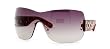 AUTHENTIC MARC BY MARC JACOBS MMJ 043/S 0ZBV DARK HAVANA TEMPLES BROWN GRADIENT LENS RIMLESS SHIELD SUNGLASSES