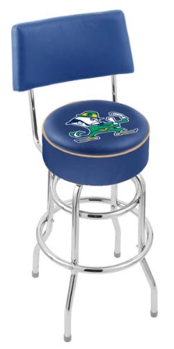 Holland Bar Stool Company 25 in. Notre Dame Fighting Irish Swivel Bar Stool-Double Ring/Seat Back
