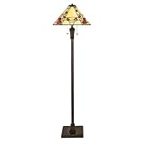 Quoizel Macintosh Rose Tiffany 2-Light Floor Lamp