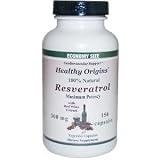 Healthy Origins Natural Resveratrol -- 300 mg - 150 Vegetarian Capsules