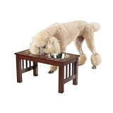 Pet Studio Dog Feeding Station Raised Mission 2 Quart Diner