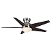 Casablanca C30G45H Isotope Brushed Nickel Flush Mount 52" Ceiling Fan with Light & Remote Ctrl