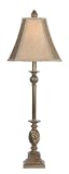 32.5 H Weathered Gold Buffet Lamp By Vintage Verandah