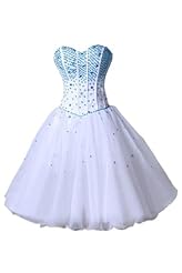 Sequined Lace-Up 2014 Sweetheart Organza Homecoming Dress/Party Dress 