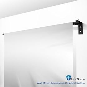 LimoStudio Wall Mount Lighting Background Backdrop Hook w/ Cross Bar, AGG834