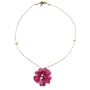 14K Gold Pearl, Emerald & Lucite Kauai Necklace