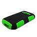 For Samsung Galaxy Ring/ Prevail 2 M840 (Virgin Mobile/ Boost Mobile) Grip Hybrid 2 in 1, Green+Black