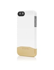 Wireless: Incipio EDGE Chrome Case for iPhone 5/5s - Retail Packaging - White with Gold Chrome - Incipio