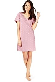 Per Una Pure Cotton Heart Embroidered Minishirt